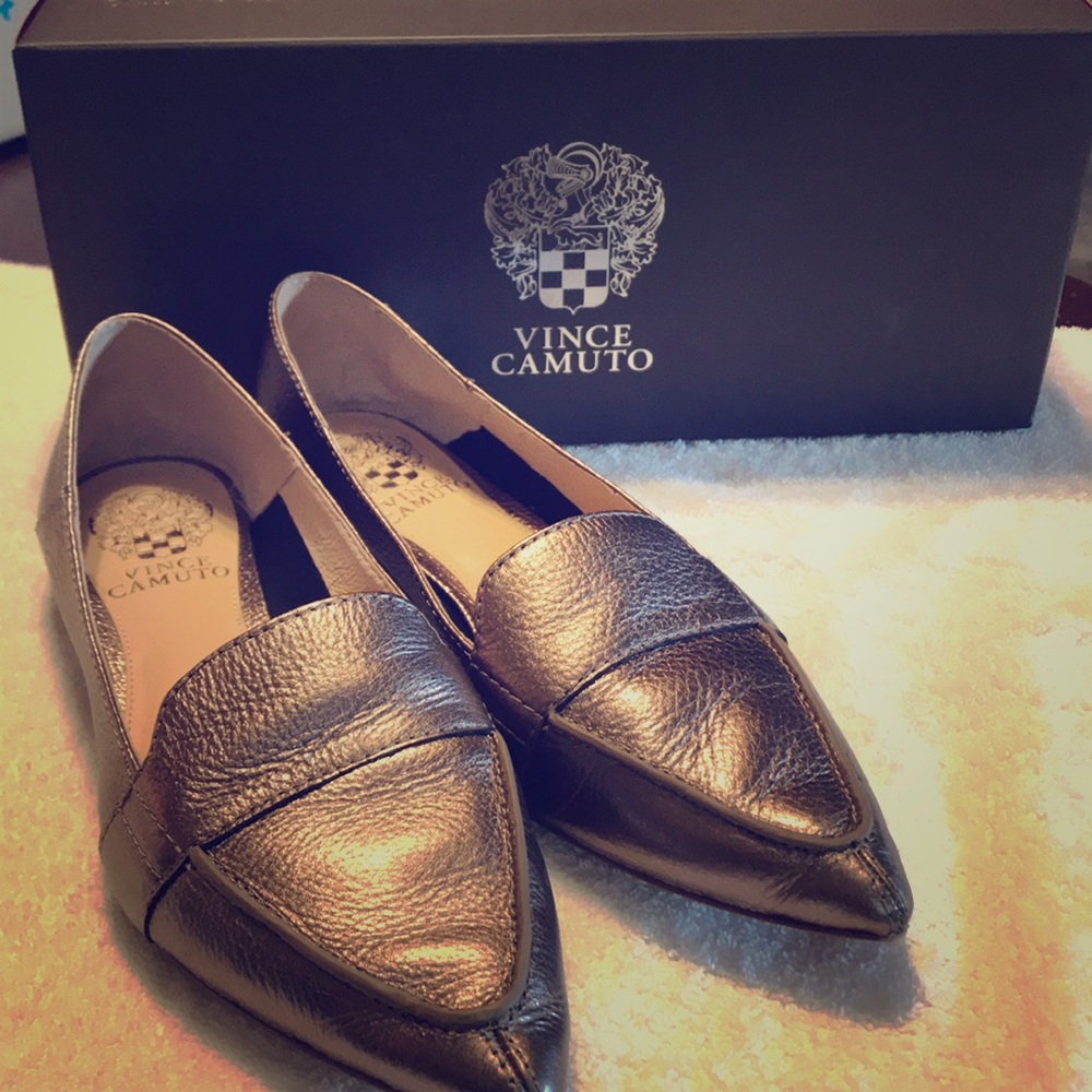 Dark Platinum soft metallic grain women’s shoes